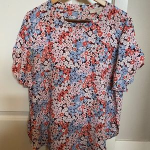 Ann Taylor Loft - Floral Top - Size Med